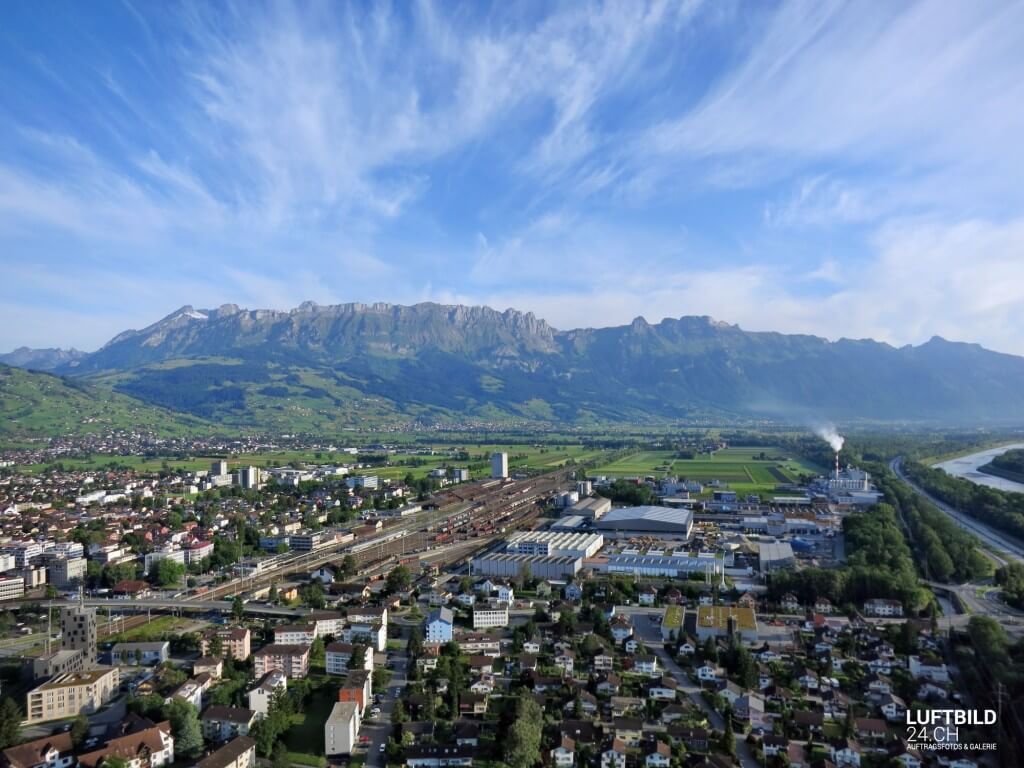 Luftbild24.chLuftaufnahme Kanton St.Gallen Stadt Buchs