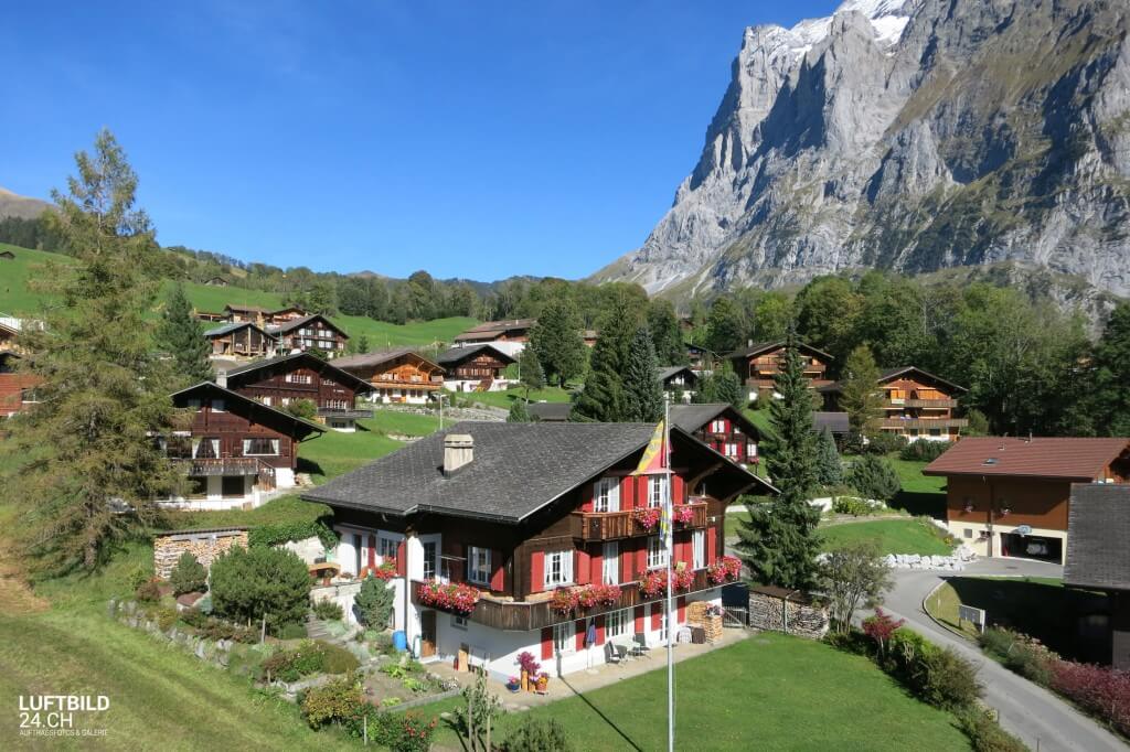 Luftaufnahme Ferienhaus Jungfrauregion