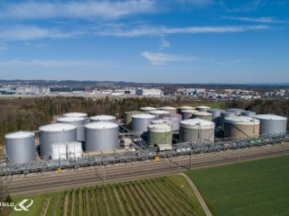 Luftaufnahme Tanklager Rümlang ZH